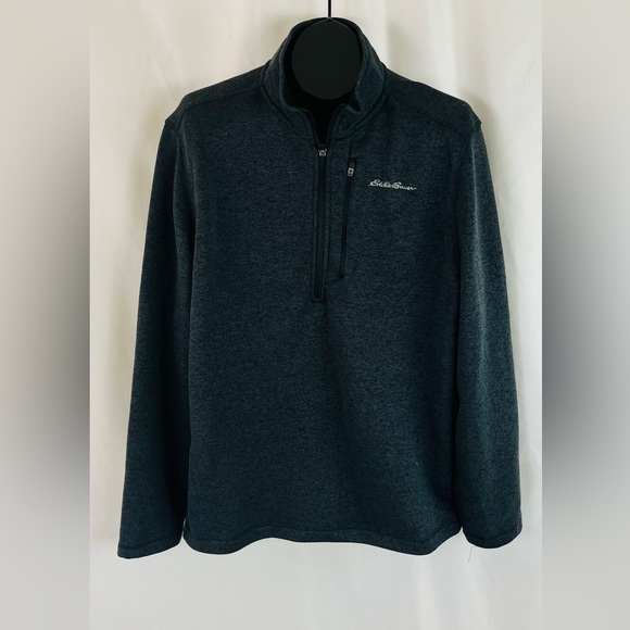 Eddie Bauer XL Thermal Knit Zip-Up Jacket Cozy Polyester Outerwear Posh Style - Picture 10 of 10